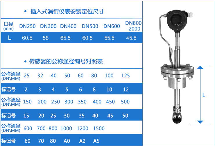 插入式DN100壓縮空氣流量計(jì)外形尺寸圖